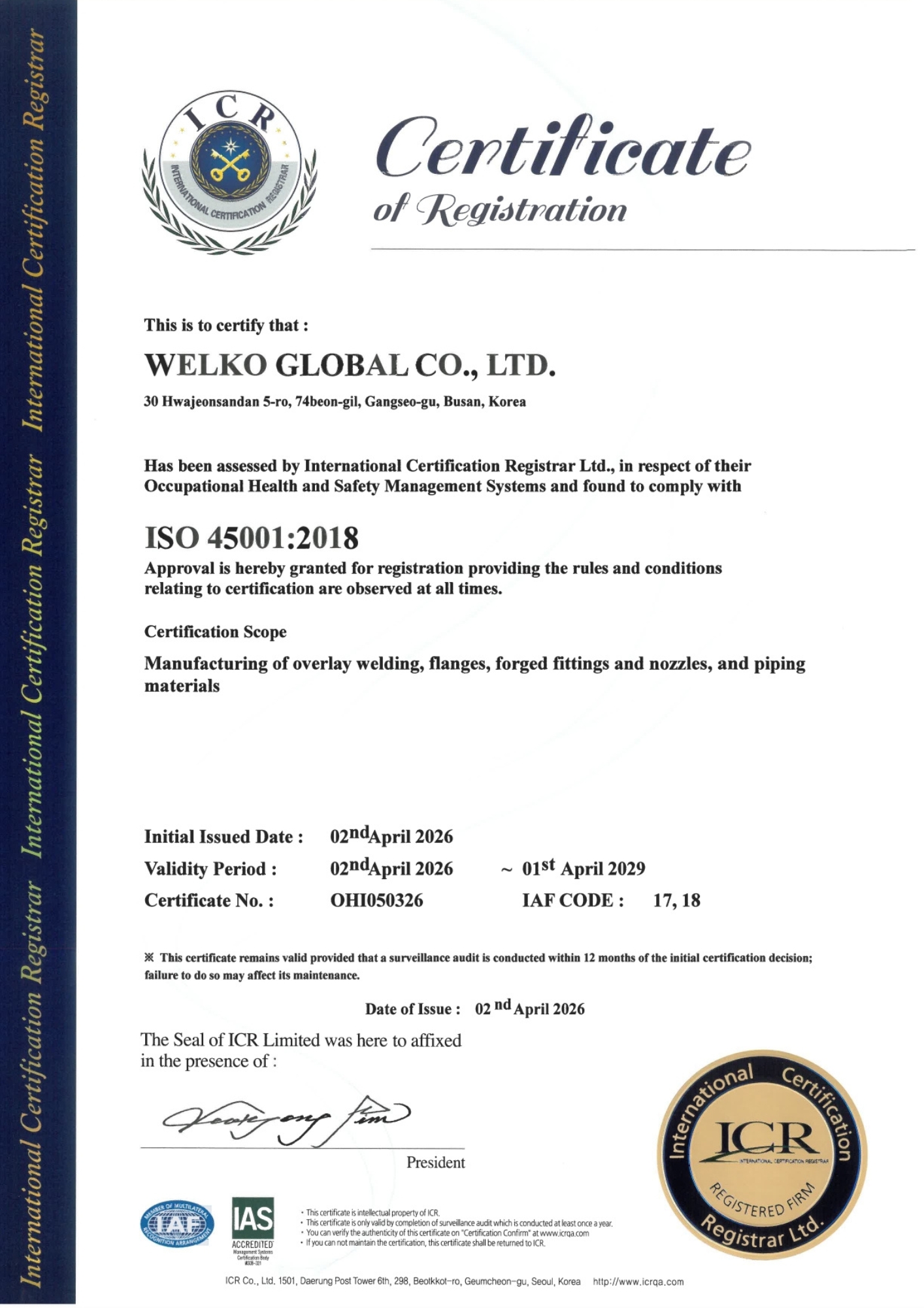 ISO 45001:2018